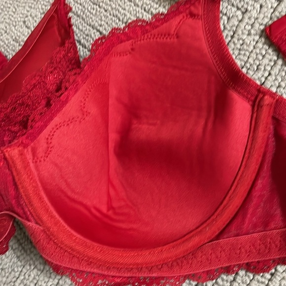 Secret Treasures Lace Underwire Bra - Red - Picture 5 of 6